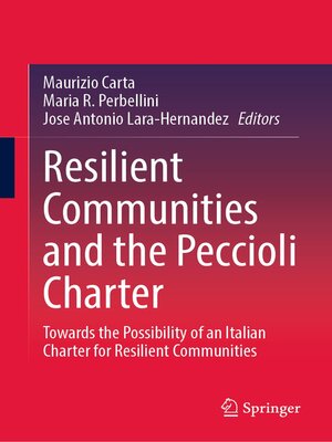 cover image of Resilient Communities and the Peccioli Charter